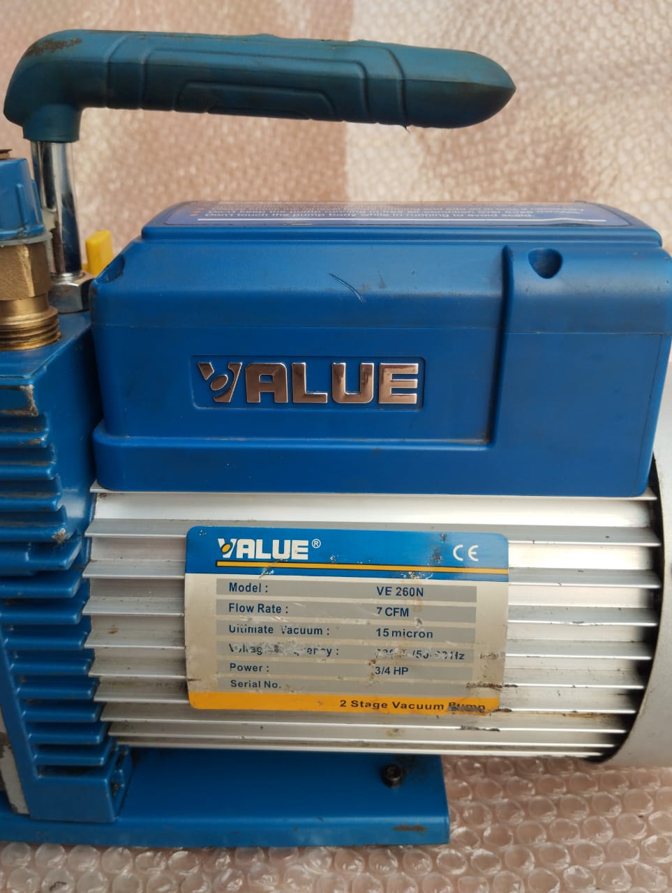 Value VE260N 7cfm Dual Stage Vacuum Pump