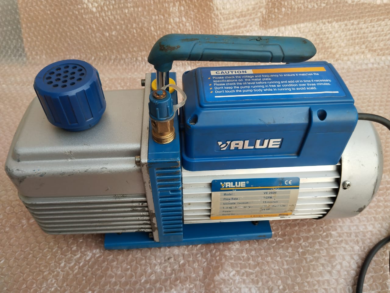 Value VE260N 7cfm Dual Stage Vacuum Pump