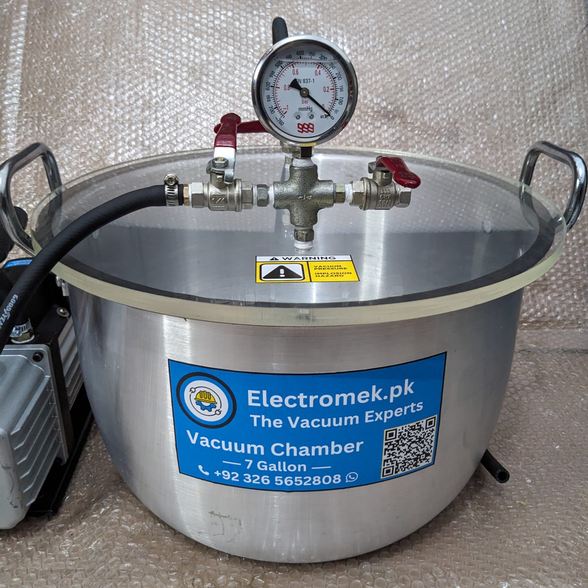 Vacuum Chamber 7 Gallons EM071510 complete
