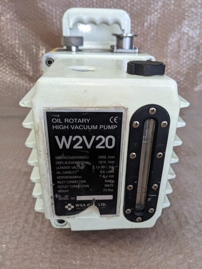 WSA W2V20 Vacuum Pump - 200L/min, 0.5hp, Compact & Efficient - Image 2